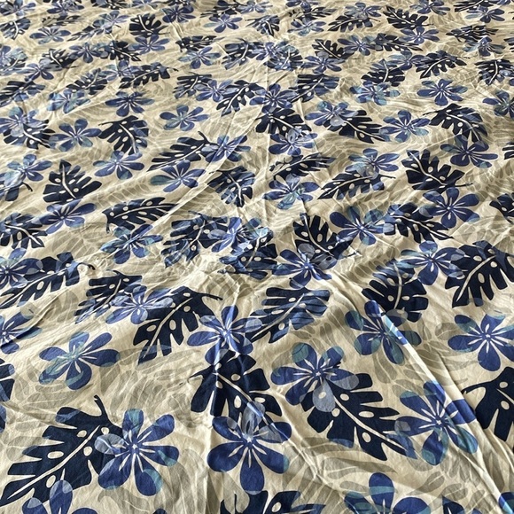 Pottery Barn Kids Blue Hawaiian print duvet twin - Picture 1 of 5